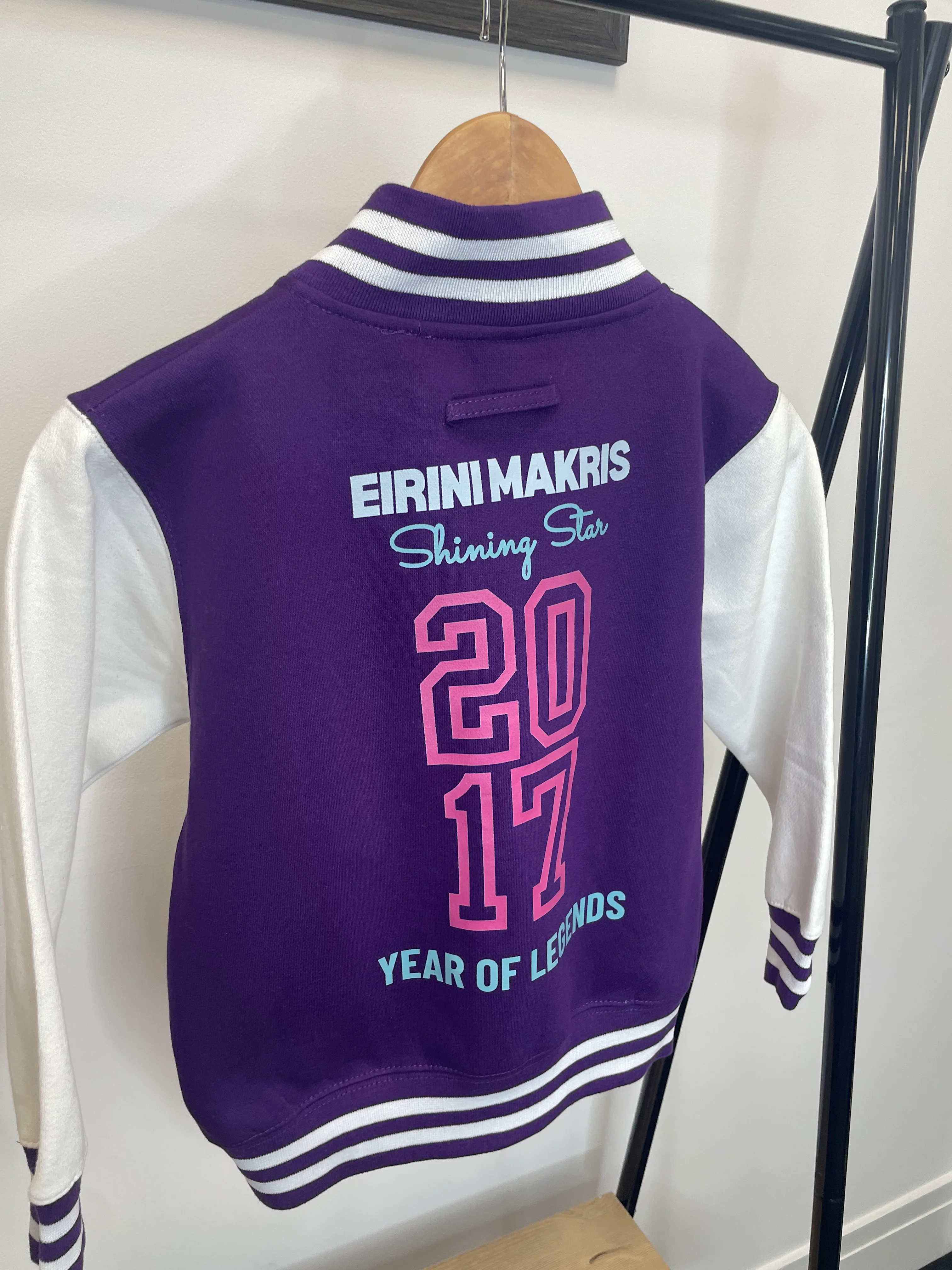 Personalised Kids Varsity Jacket – Custom Name Toddler Bomber, Letterman Style Jacket for Boys & Girls - Image 20