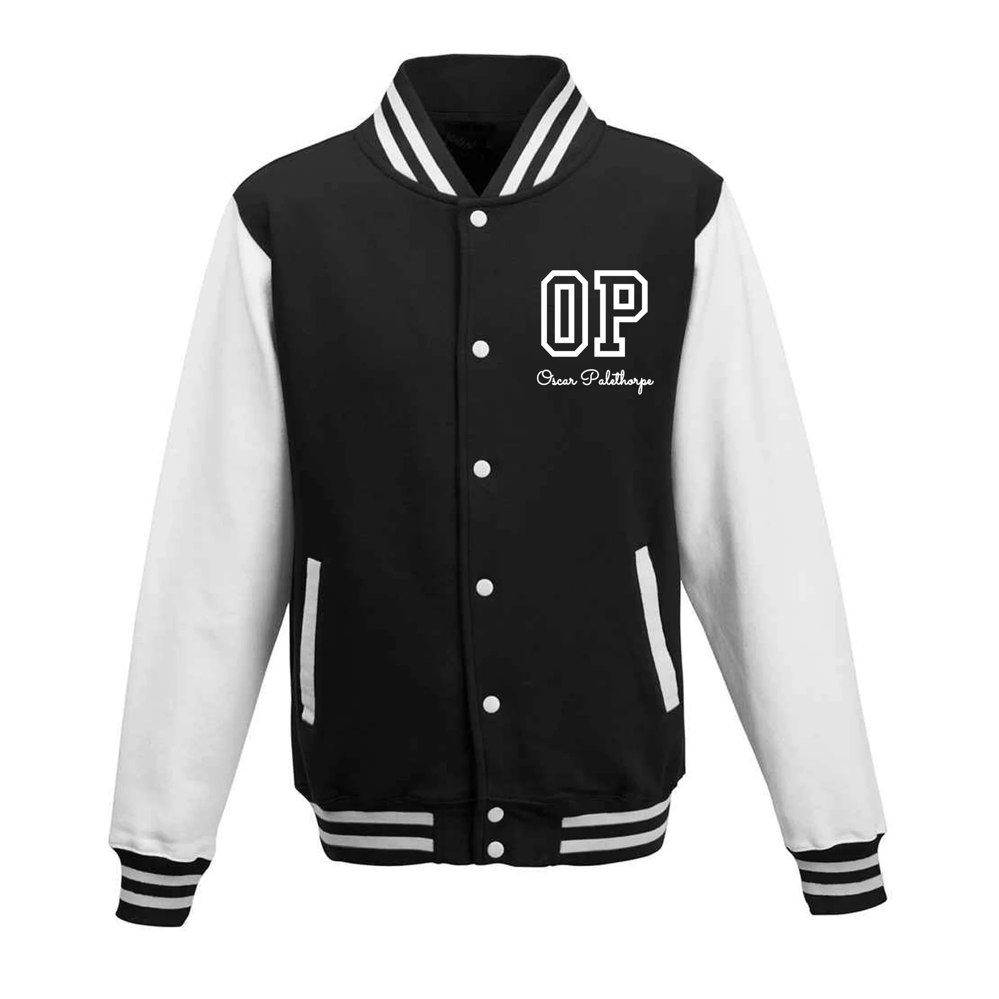 Personalised Kids Varsity Jacket – Custom Name Toddler Bomber, Letterman Style Jacket for Boys & Girls - Image 9