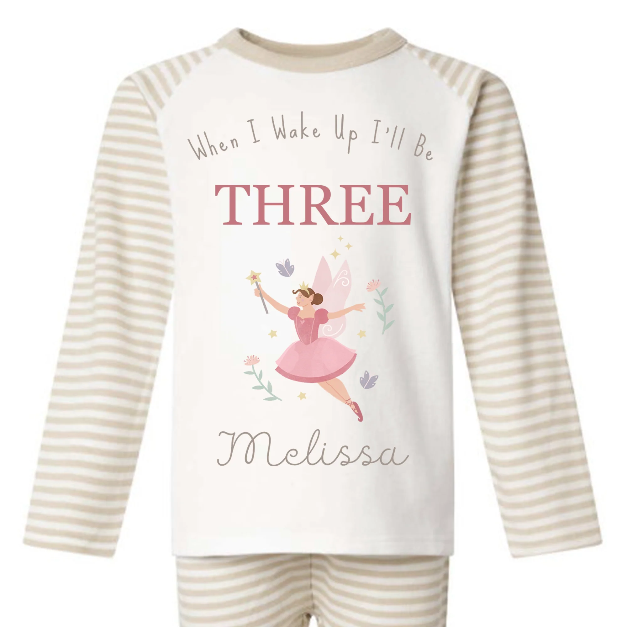 Personalised Birthday Pyjamas - Fairy Design - Image 4