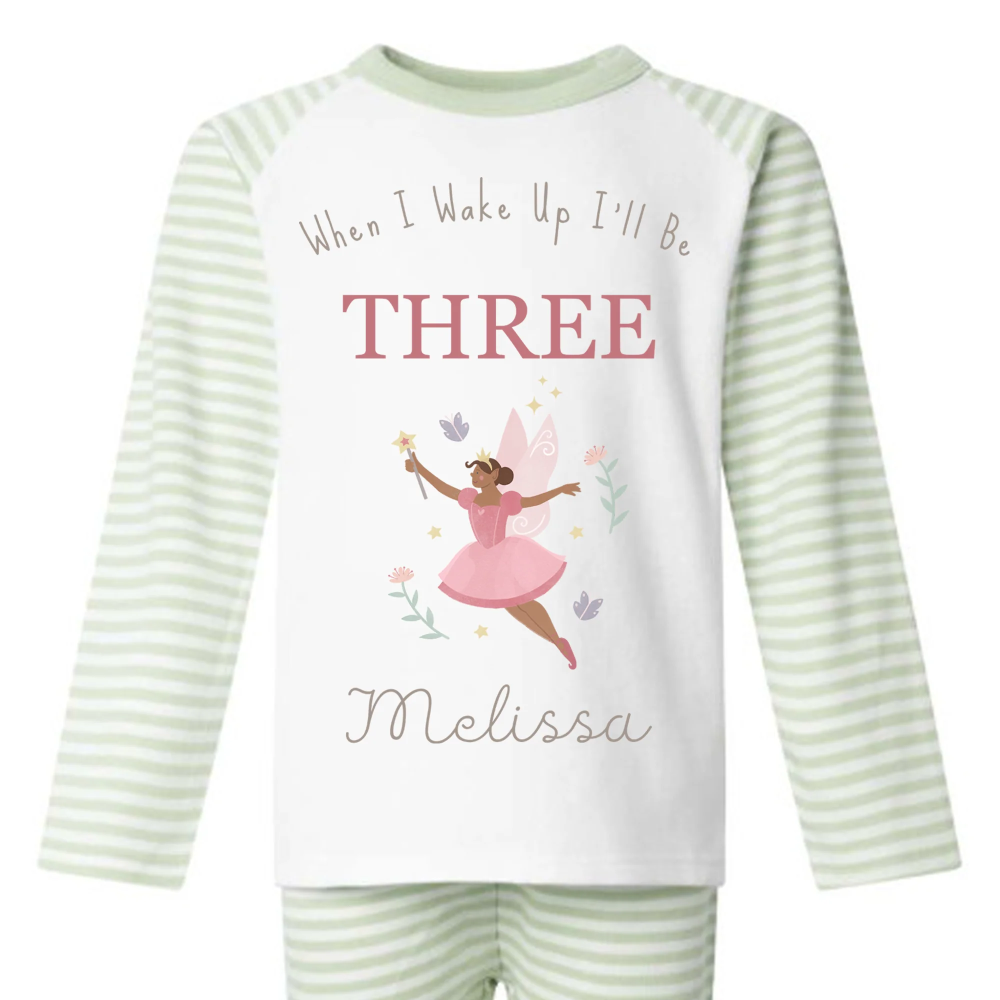 Personalised Birthday Pyjamas - Fairy Design - Image 5