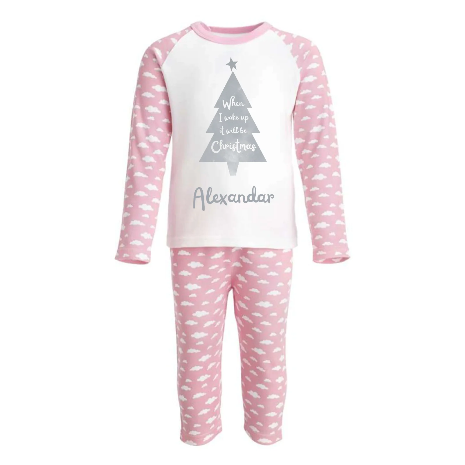 When I wake up it will be Christmas - Personalised - Cloud Pyjamas - Image 4