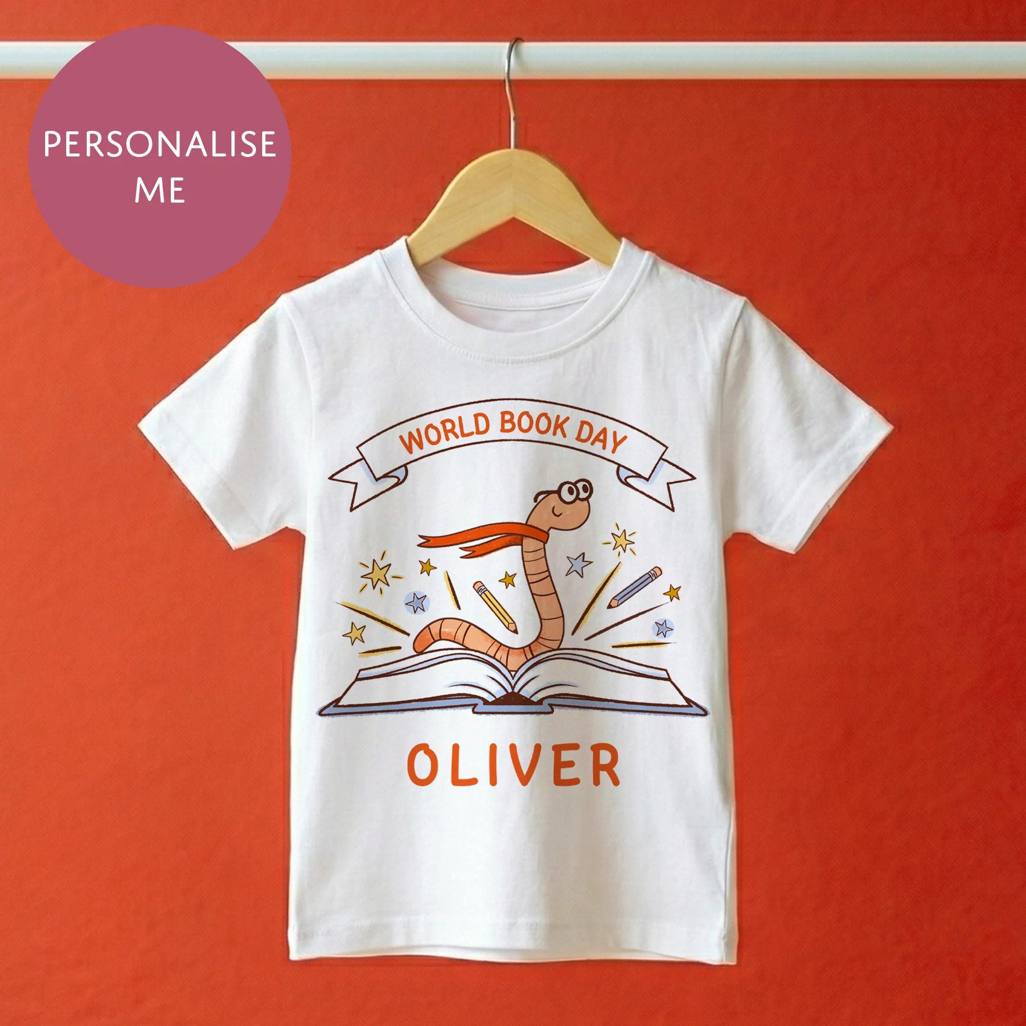 World Book Day T-Shirt - For Kids & Adults - Childrens, Teachers Unisex School Costume - Book Worm - Image 3