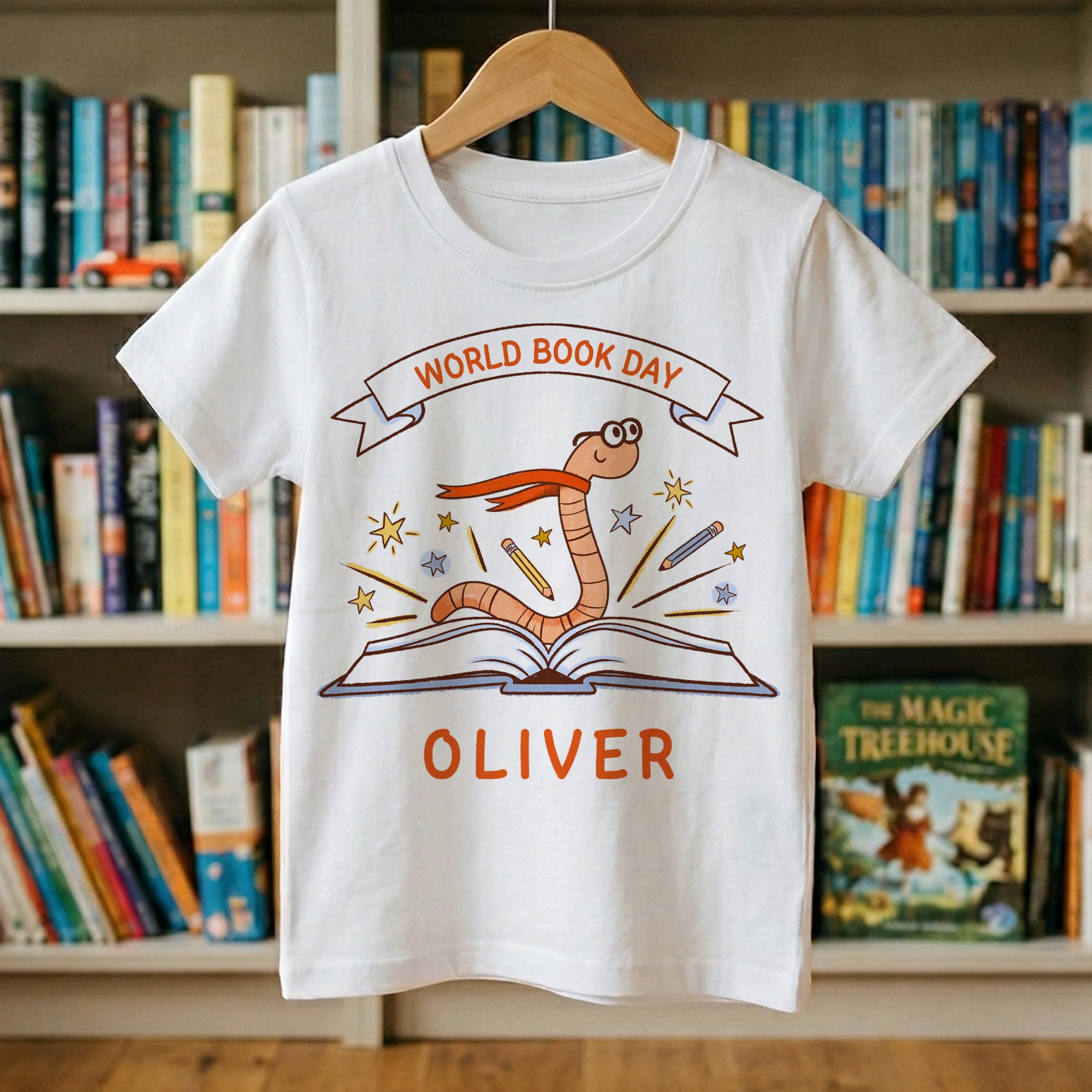 World Book Day T-Shirt - For Kids & Adults - Childrens, Teachers Unisex School Costume - Book Worm - Image 5