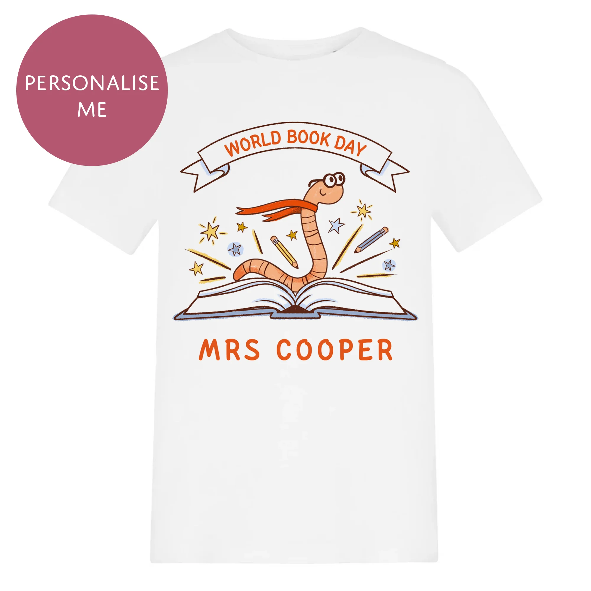 World Book Day T-Shirt - For Kids & Adults - Childrens, Teachers Unisex School Costume - Book Worm - Image 7